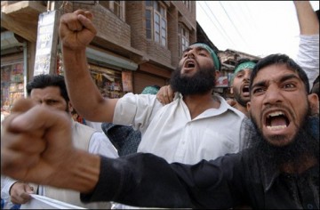 Indiens musulmans du Cachemire adressant leur cordial salut à Benoît XVI, photographie de Sajjad Hussain