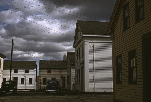 Jack Delano, A square with old houses in an old fishing village, Stonington, Connecticut, 1940